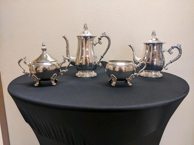 Rental store for 4 PC SILVER COFFEE TEA SERVER in Longview TX