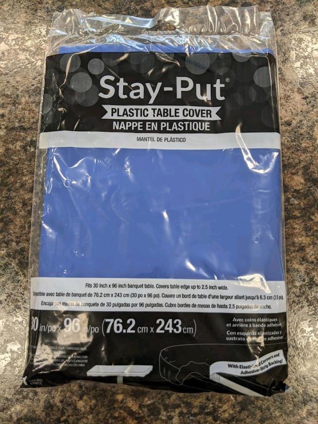 Rental store for RECT ROYAL BLUE PLASTIC FITTED TABLECOVE in Longview TX