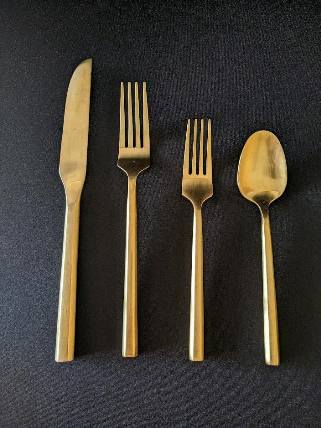 Rental store for GOLD MATTE FLATWARE in Longview TX