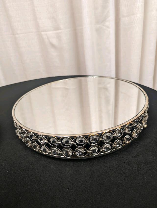 Rental store for 10  ROUND RHINESTONE CAKE STAND in Longview TX