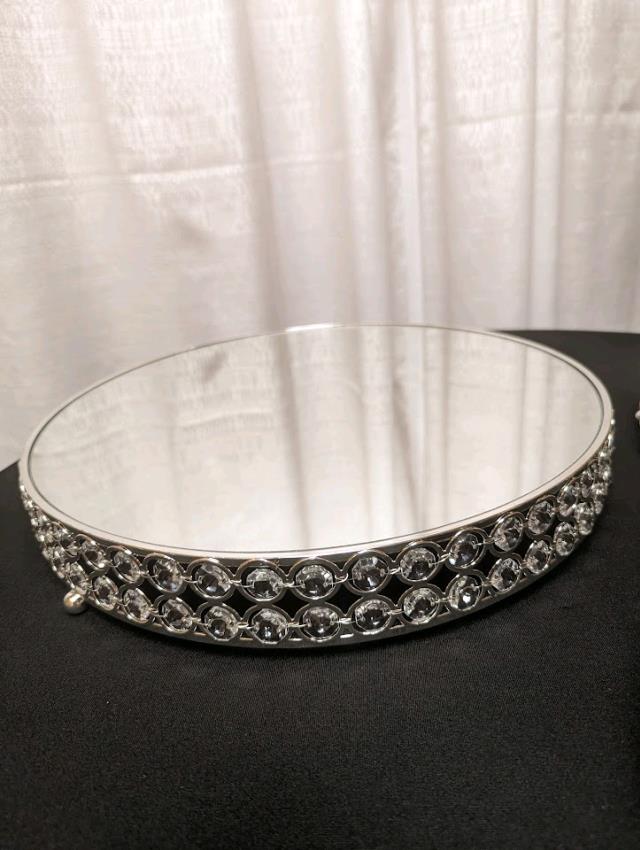 Rental store for 14  ROUND RHINESTONE CAKE STAND in Longview TX