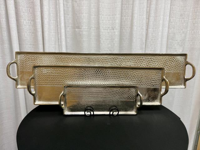 Where to find 16 X6 EMBOSSED METAL TRAY in Longview