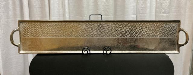 Where to find 39 X8 EMBOSSED METAL TRAY in Longview