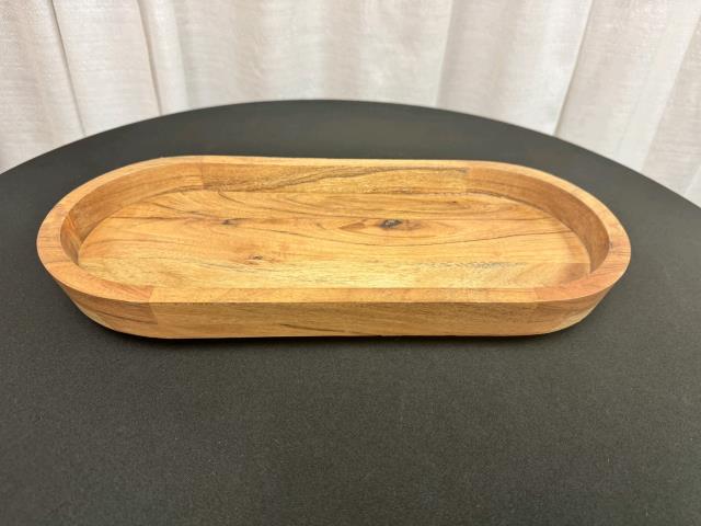 Rental store for SMALL OVAL ACACIA WOOD TRAY in Longview TX