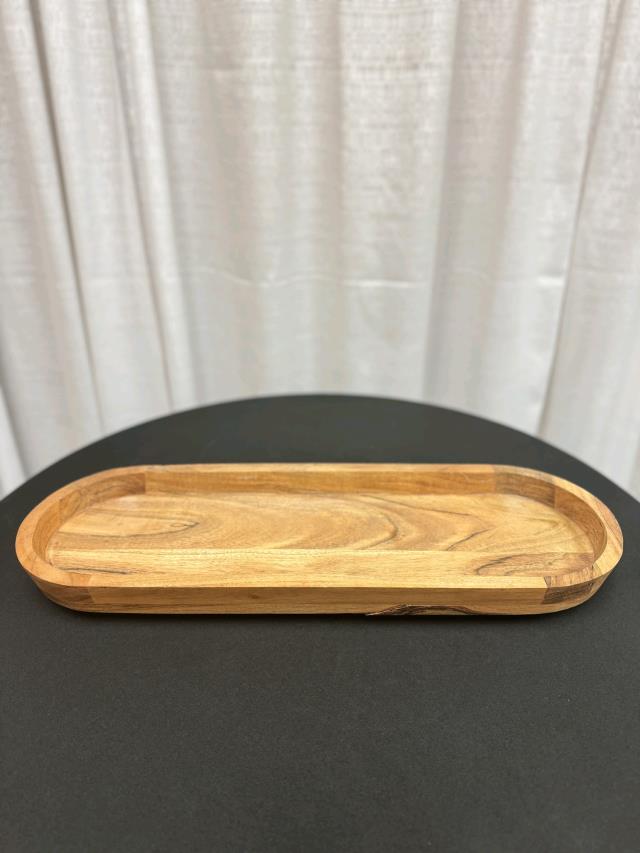 Rental store for LARGE OVAL ACACIA WOOD TRAY in Longview TX